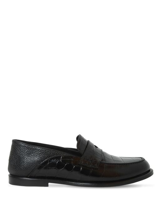 Loewe Leather Loafers