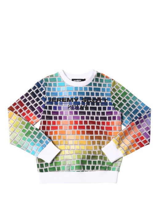 Jeremy Scott Keyboard Printed Cotton Sweatshirt