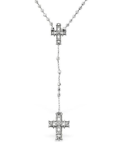 Emanuele Bicocchi Sterling Rosary Necklace