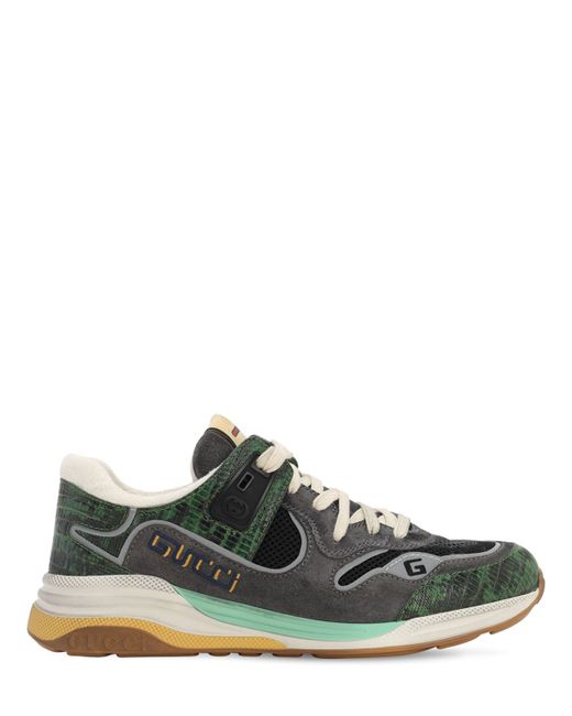 Gucci Ultrapace Mesh Leather Sneakers