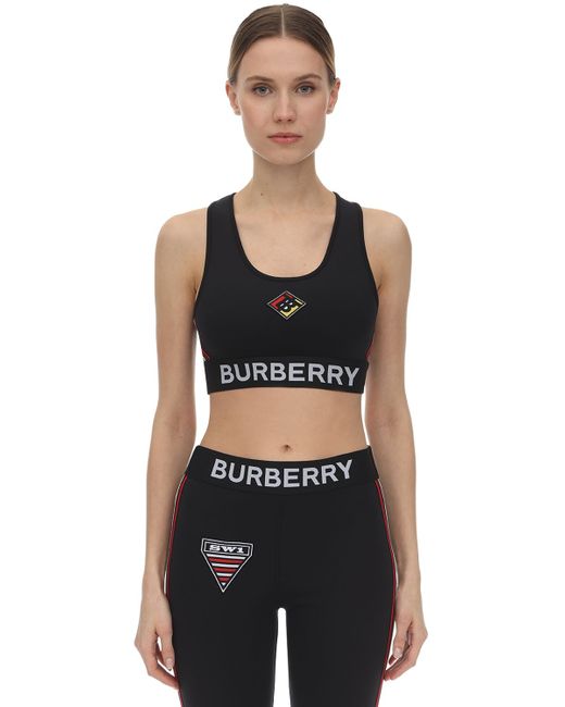 Burberry Jersey Sport Bra W/patches