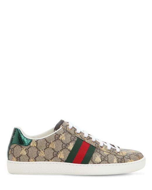 Gucci 20mm New Ace Gg Supreme Canvas Sneakers