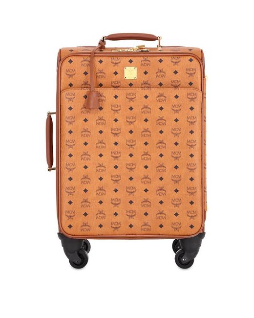 Mcm SMALL COATED CANVAS CABIN TROLLEY