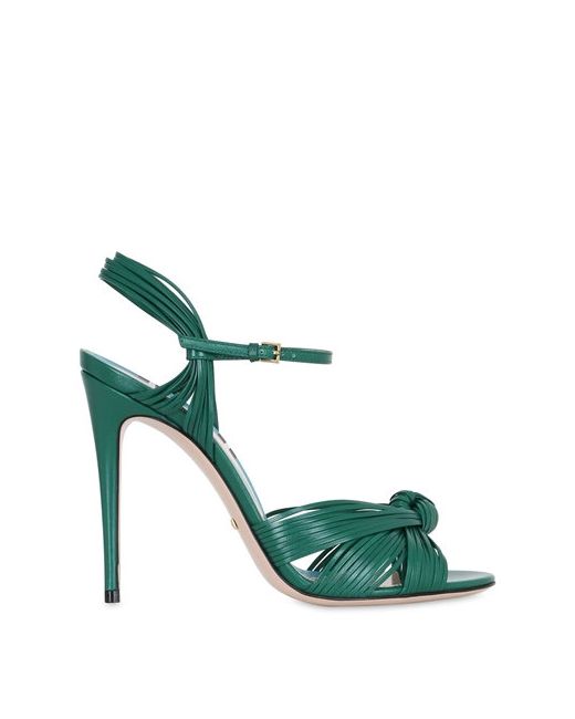 Gucci 110MM KNOTTED LEATHER SANDALS