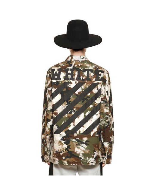 Off-White OFF WHITE CAMOUFLAGE COTTON CANVAS FIELD JACKET