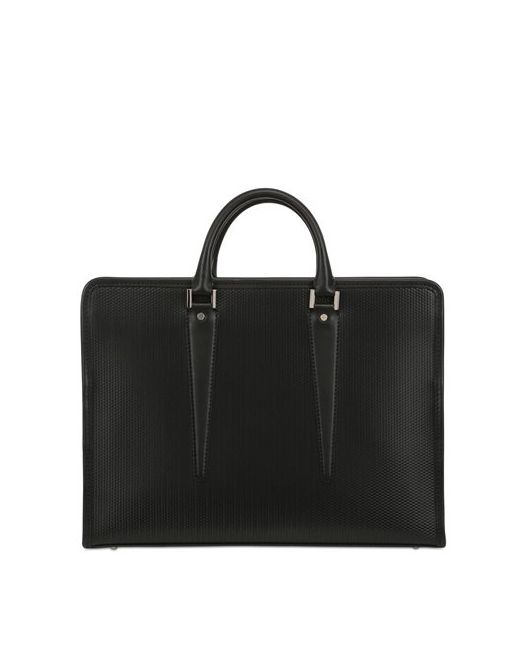 Ohba EMBOSSED LEATHER BRIEFCASE
