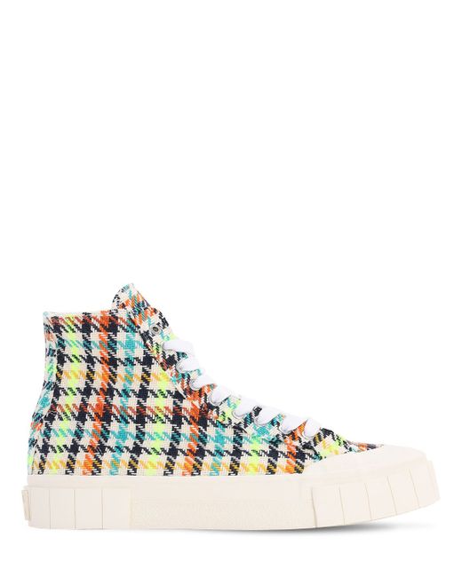 Good News Ace Printed Canvas High Top Sneakers