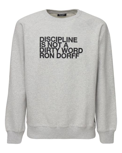 Ron Dorff Logo Print Cotton Jersey Sweatshirt