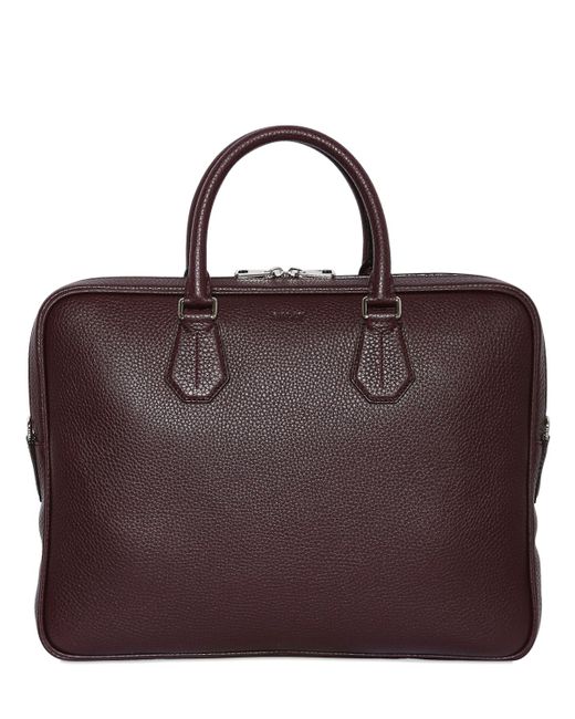 Bally PEBBLED LEATHER BRIEFCASE