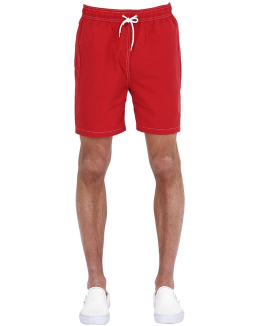 Brooks Brothers NYLON SWIMMING SHORTS WITH LOGO DETAIL