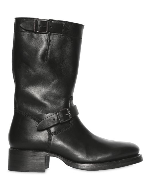 Dsquared2 50MM BELTED LEATHER BOOTS