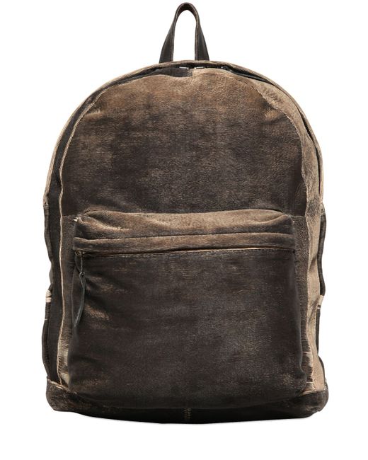 Giorgio Brato CARVED WASHED LEATHER BACKPACK
