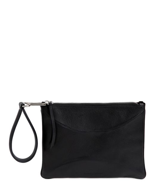 Maison Margiela SMALL STRUCTURED LEATHER CLUTCH