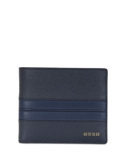 Tod's EMBOSSED LEATHER CLASSIC WALLET