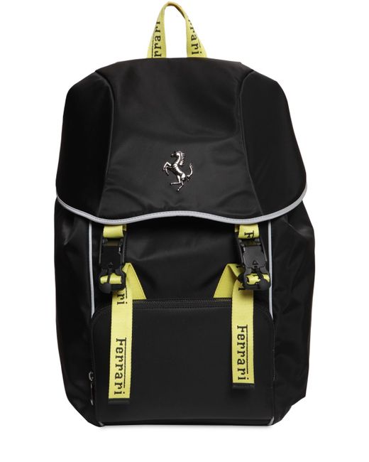 Ferrari Logo Nylon Backpack