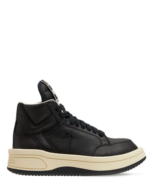 Drkshdw X Converse Turbowpn Leather High Top Sneakers