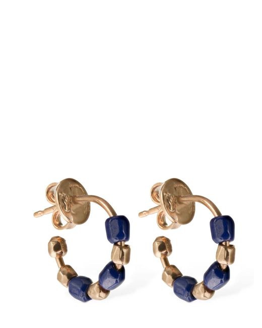 Dodo 9kt Blue Ceramic Granelli Earrings