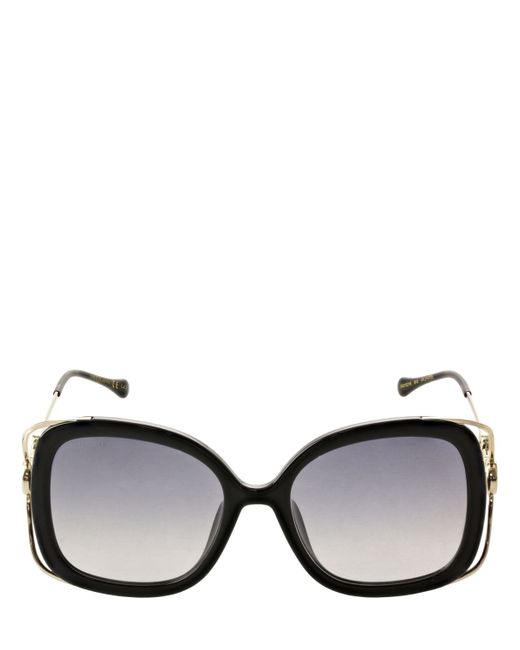 Gucci Horsebit Squared Metal Sunglasses