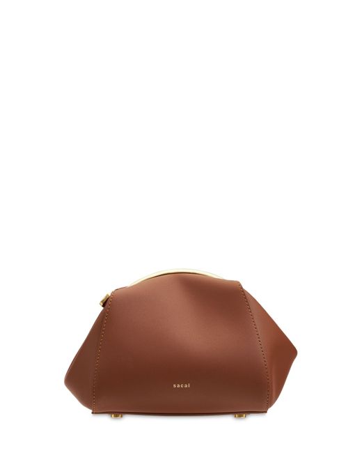 Sacai Small Pursket Leather Top Handle Bag