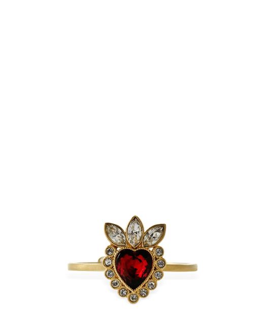 Gucci Crystal Heart Ring