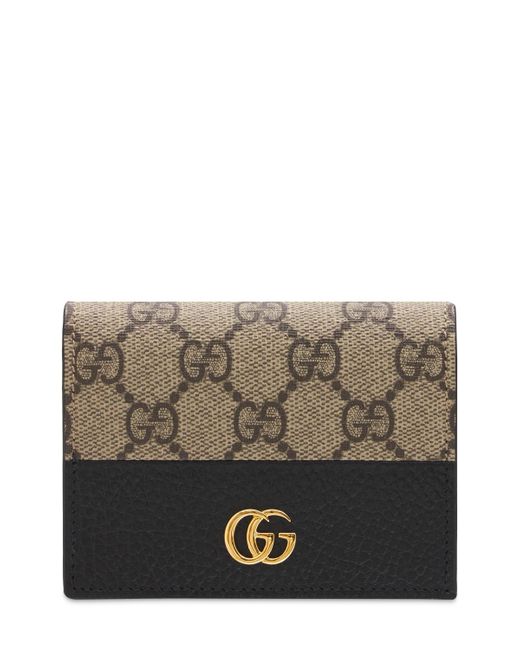 Gucci Gg Canvas Marmont Card Case Wallet
