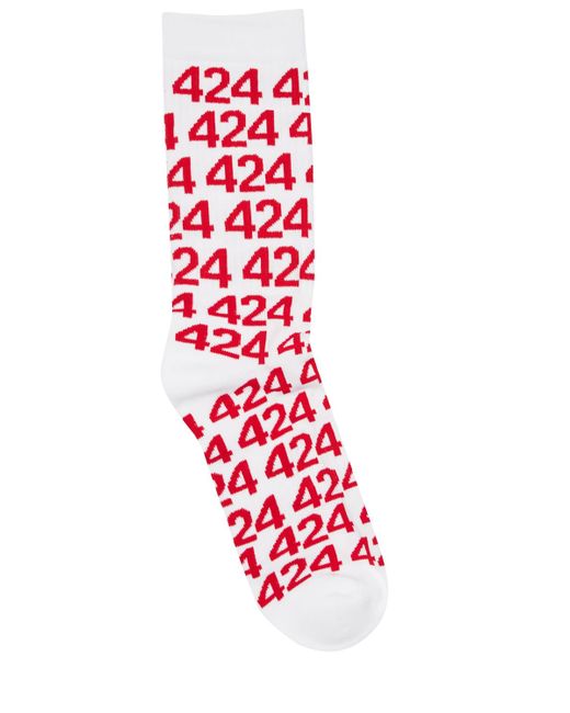 424 Recount Logo Cotton Blend Socks