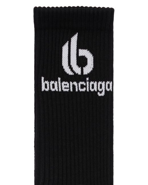 Balenciaga Double B Cotton Blend Socks