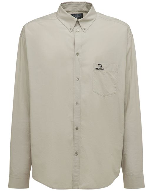 Balenciaga Large Fit Cotton Shirt