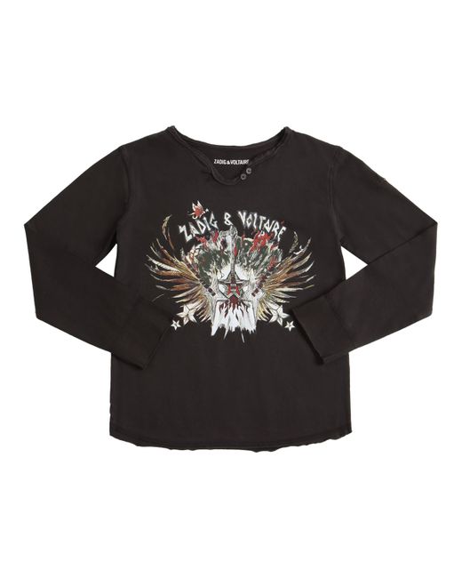 Zadig & Voltaire Printed Cotton Jersey T-shirt