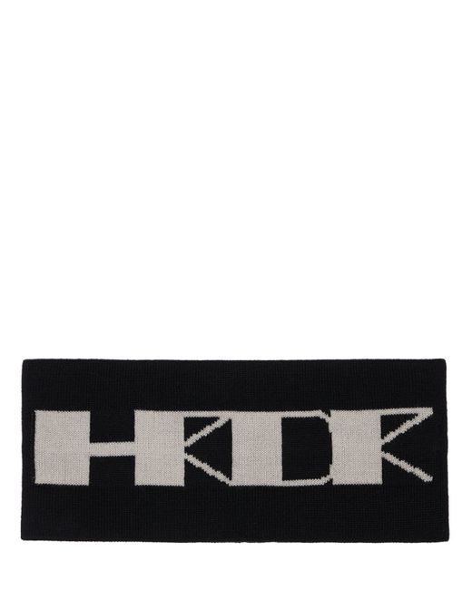 Rick Owens DRKSHDW Logo Virgin Wool Knit Headband