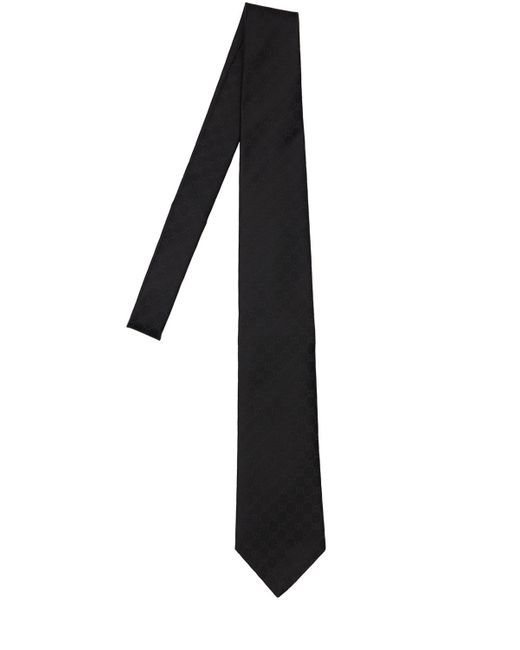 Gucci 8cm Gg Pattern Silk Tie