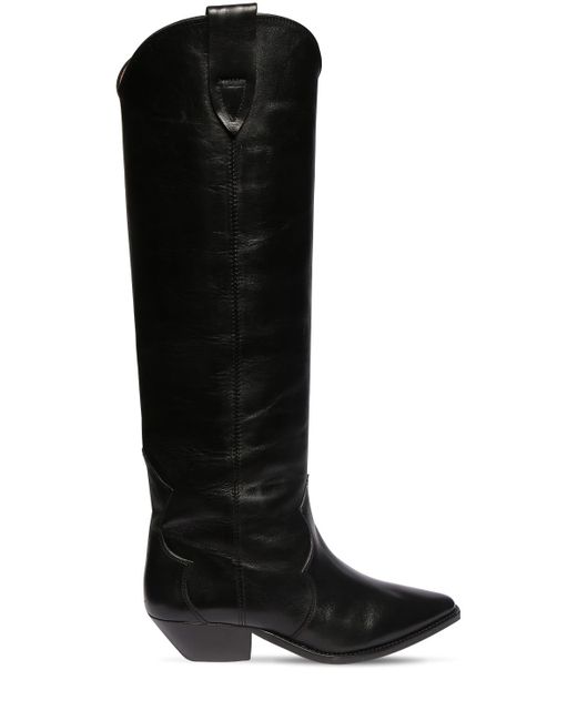 Isabel Marant 40mm Denvee Leather Tall Boots