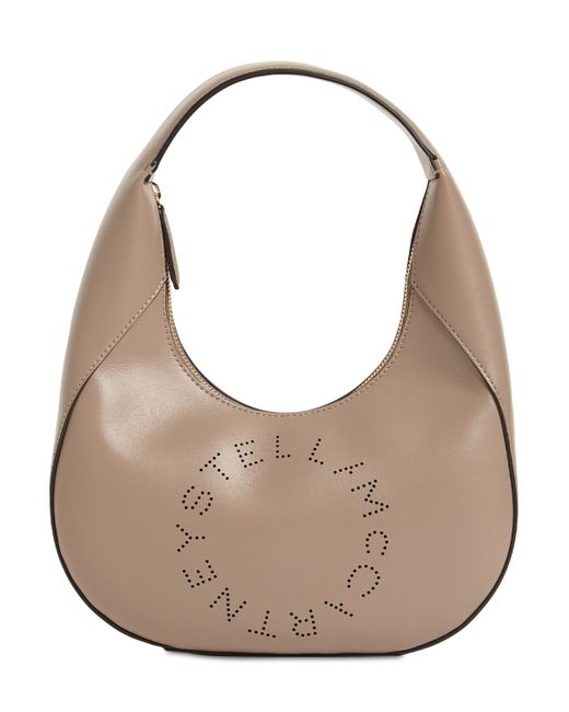 Stella McCartney Logo Small Faux Leather Shoulder Bag