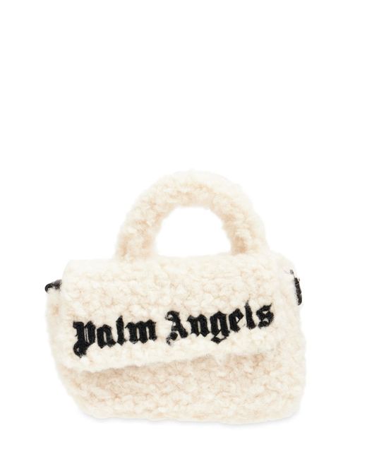 Palm Angels Sherpa Logo Top Handle Bag