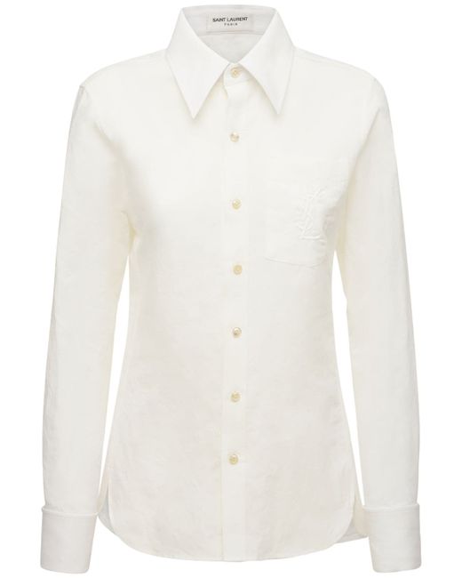 Saint Laurent Classic Cotton Linen Shirt
