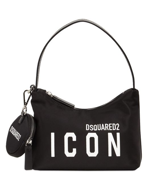 Dsquared2 Mini Hobo Nylon Shoulder Bag