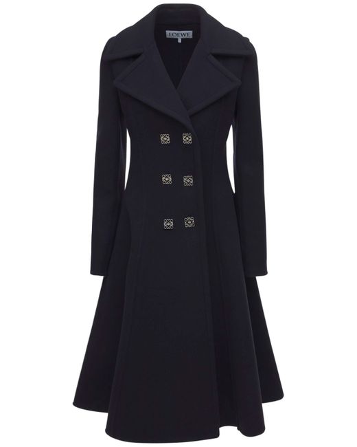 Loewe Wool Cashmere Double Breasted Coat