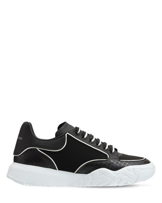 Alexander McQueen Tech Leather Lace-up Sneakers