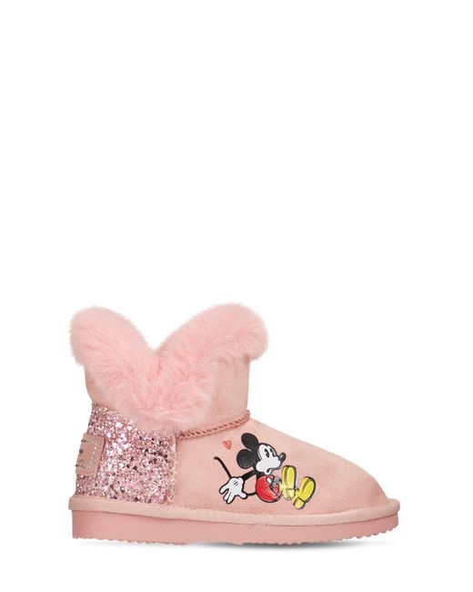 Moa Master Of Arts Mickey Mouse Boots W Faux Fur