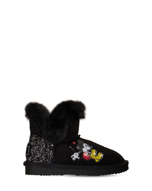 Moa Master Of Arts Mickey Mouse Boots W Faux Fur