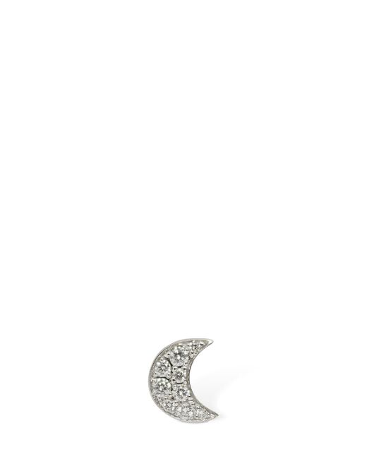 Dodo 18kt Luna Stud Mono Earring W Diamonds