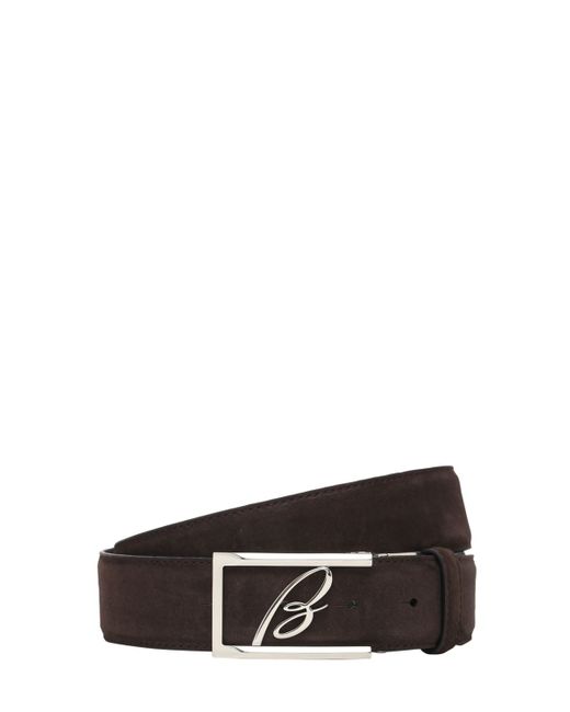 Brioni 3.5cm New Elty Leather Belt