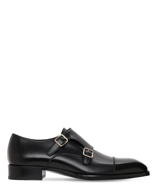 Tom Ford 30mm Monk Strap Leather Shoes