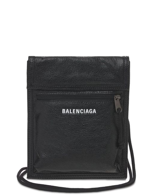 Balenciaga Small Explorer Leather Pouch W Strap