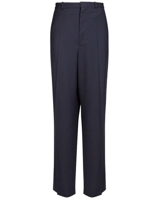 Balenciaga Oversize Tailored Wool Twill Pants
