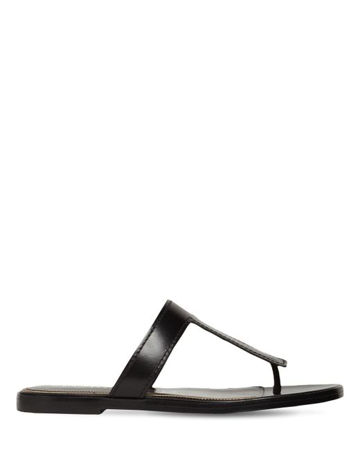 Tom Ford 10mm Tf Leather Thong Sandals