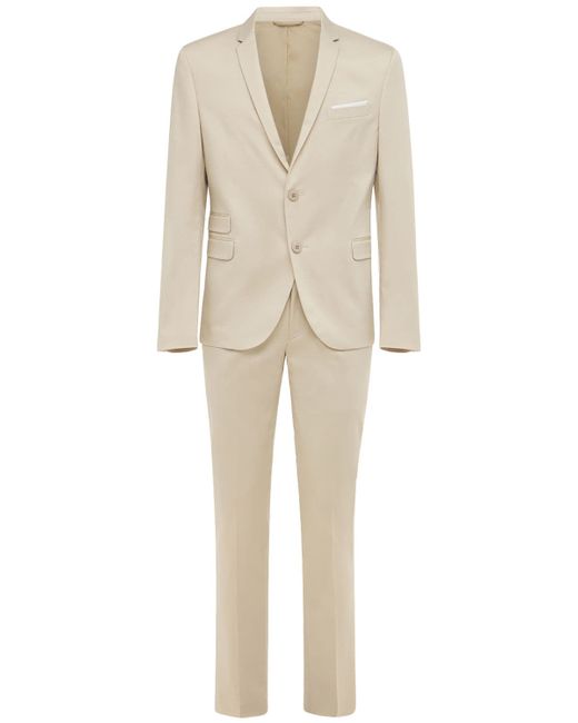 Neil Barrett Stretch Cotton Slim Suit