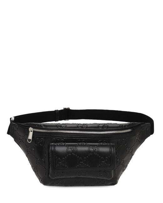 Gucci Gg Embossed Leather Belt Bag