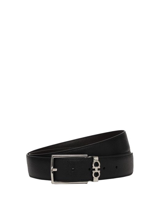 Salvatore Ferragamo 3.5cm Reversible Leather Belt