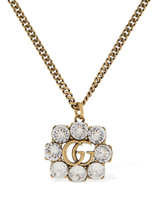 Gucci Gg Marmont Necklace W Crystal